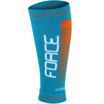 návleky na nohy FORCE COMPRESS modro-oranžové