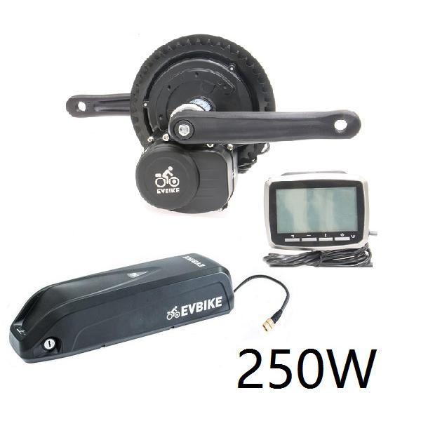 EV Bike středový pohon 250W/36V torzní, baterie 13Ah rámová
