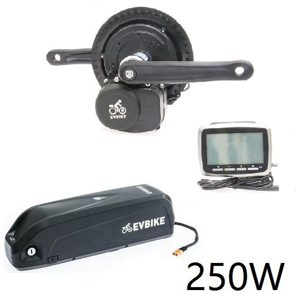EV Bike středový pohon 250W/36V torzní, baterie 15,6Ah rámová
