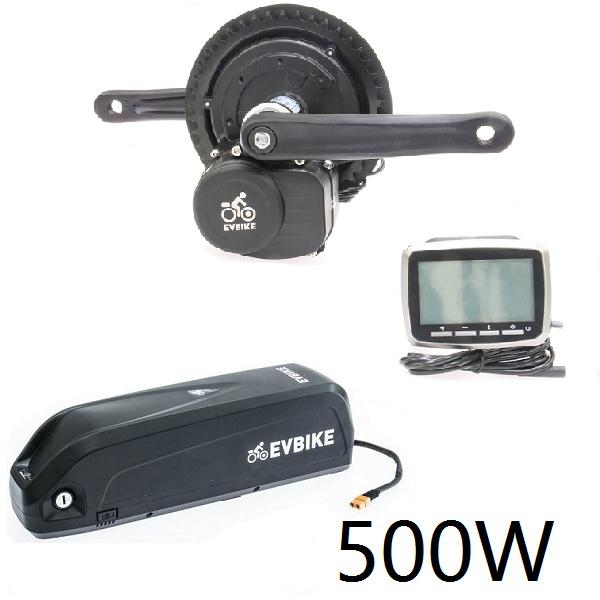 EV Bike středový pohon 500W/36V torzní, baterie 15,6Ah rámová, d
