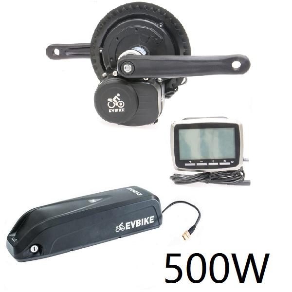 EV Bike středový pohon 500W/36V torzní, baterie 13Ah rámová, dis