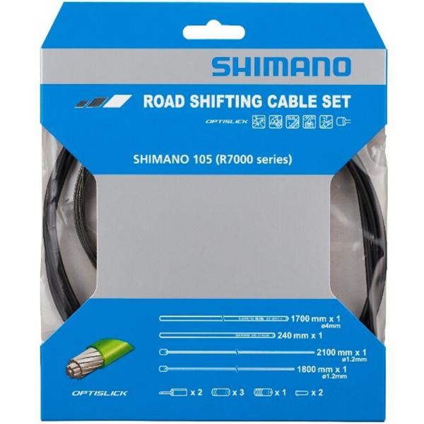 bowdeny + lanka Shimano R7000 řadící set OPTISLICK