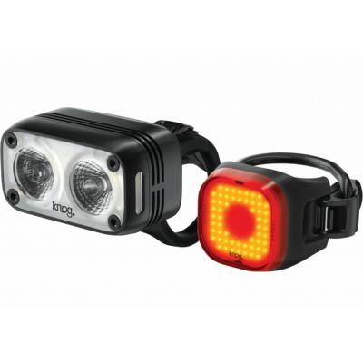 svtlo KNOG sada Blinder Road 400 & Mini Square Rear