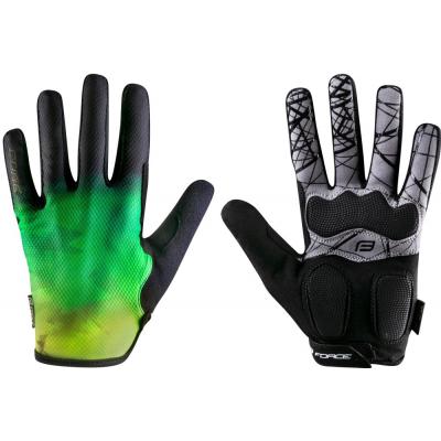 rukavice FORCE MTB CORE fluo-zelen